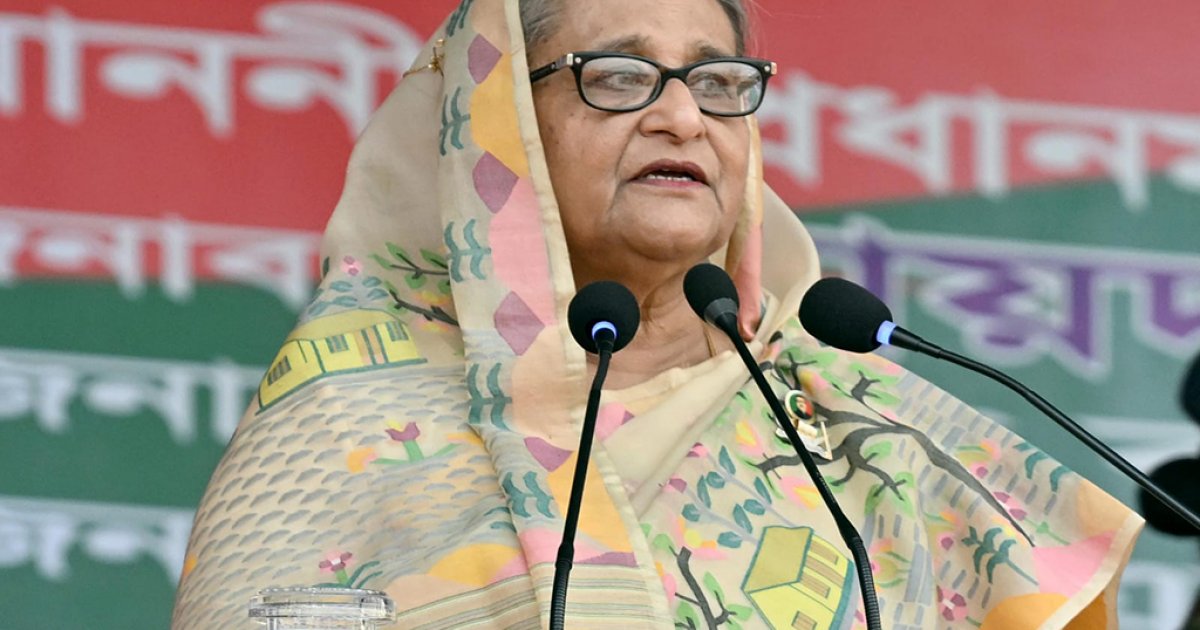 PM Hasina Accuses BNP Of Plotting Famine In Bangladesh