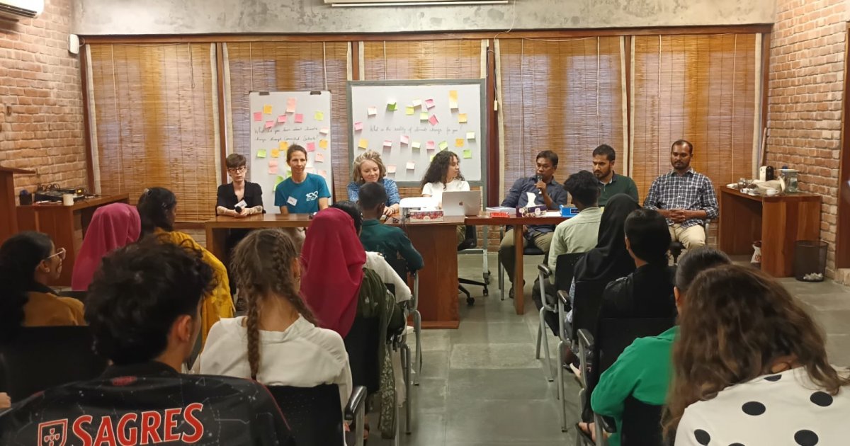 Students share climate change experiences with European peers