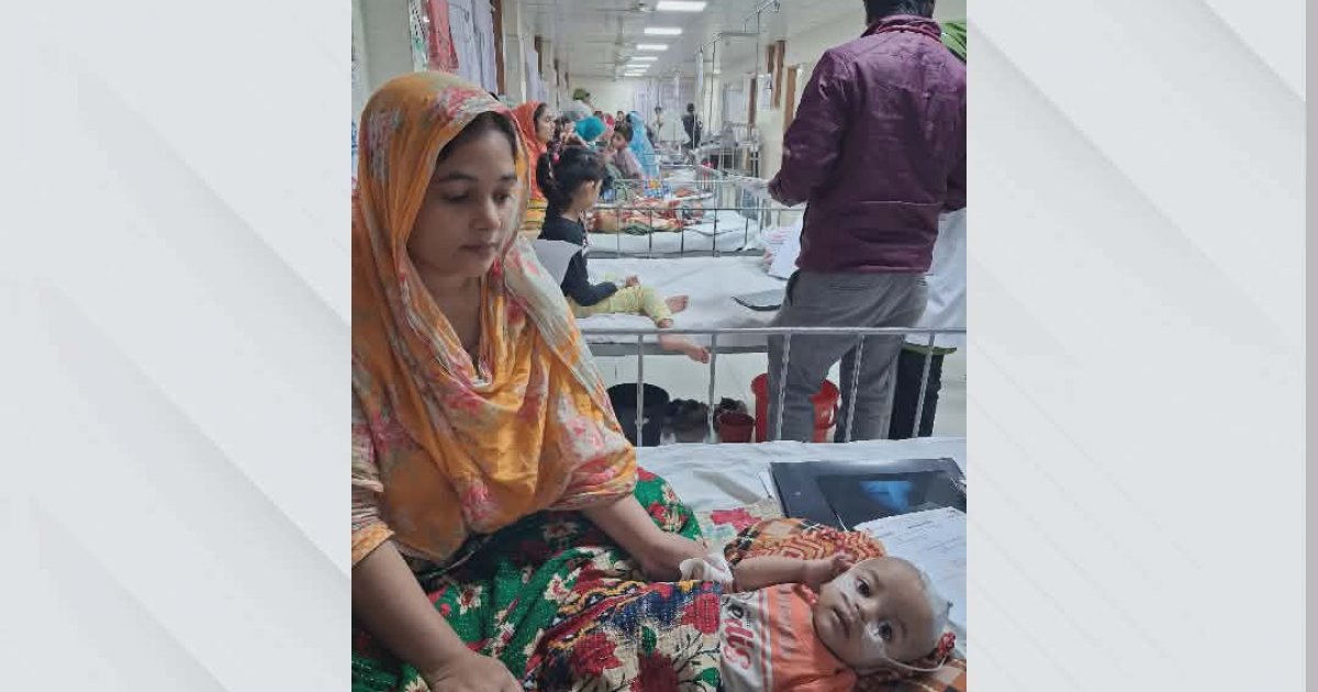 Pneumonia, cold cases crowd Shishu Hospital in Dhaka