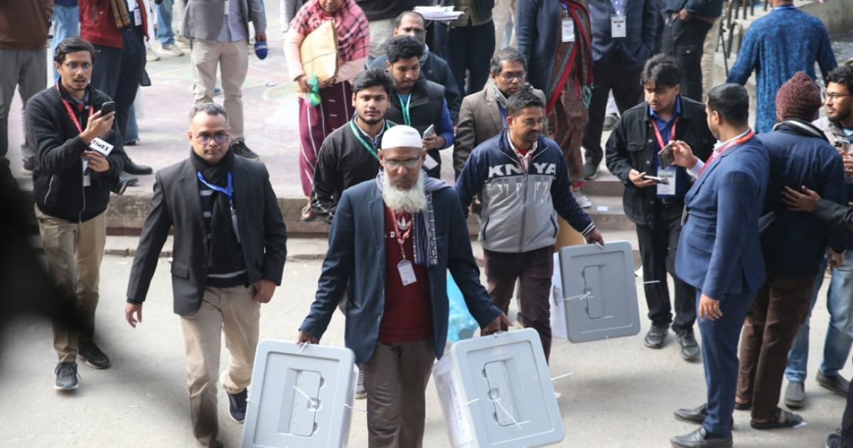 JnUCSU voting ends in festive atmosphere