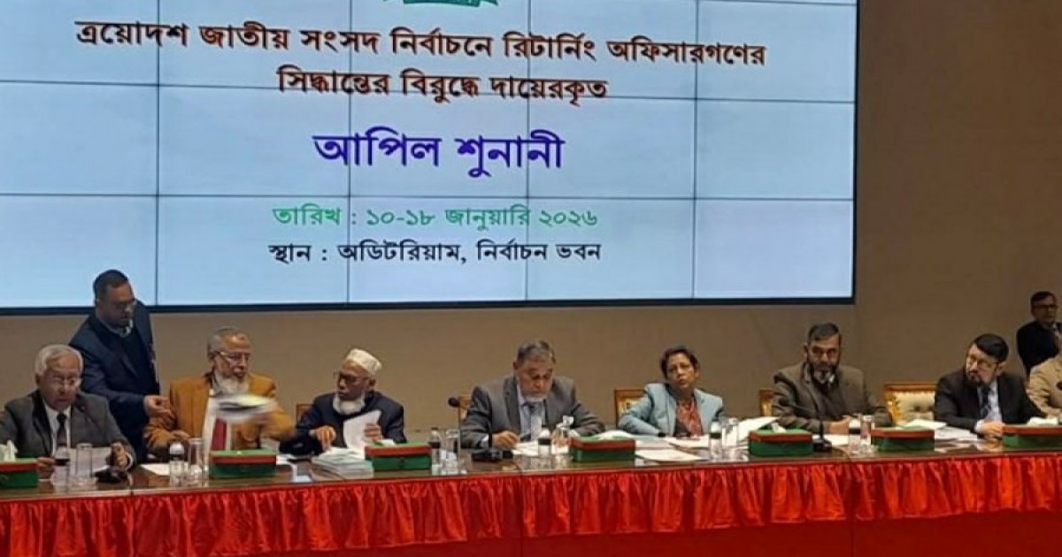 EC disposes of 36 appeals in three hours