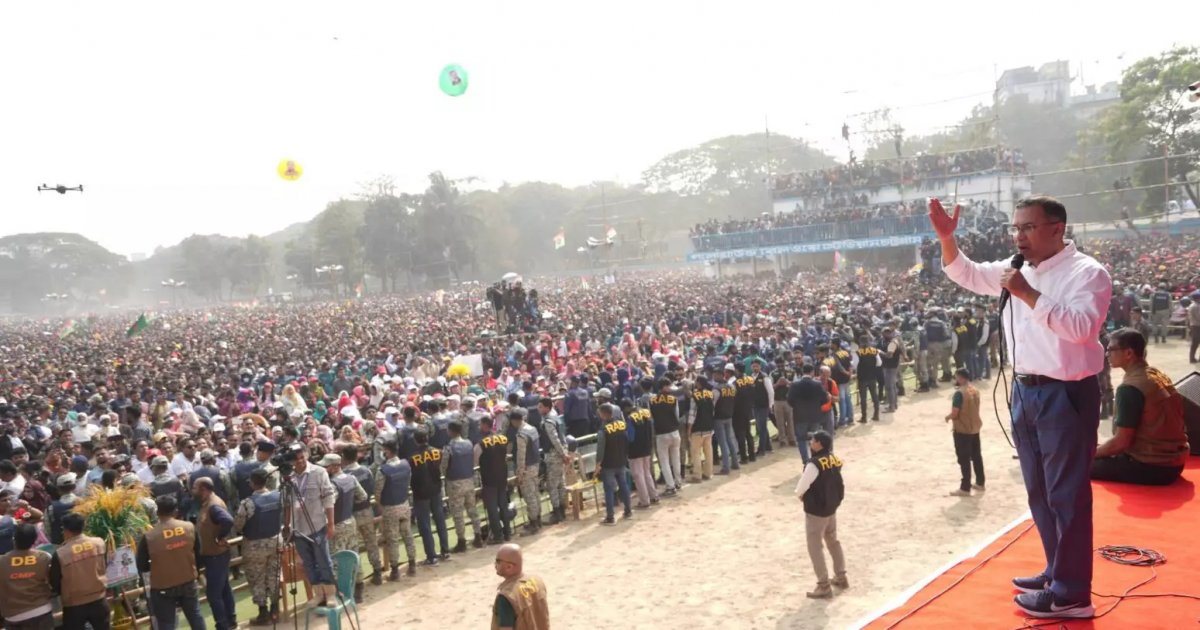 Tarique wraps up second phase of campaign with 6 rallies in 14 hours