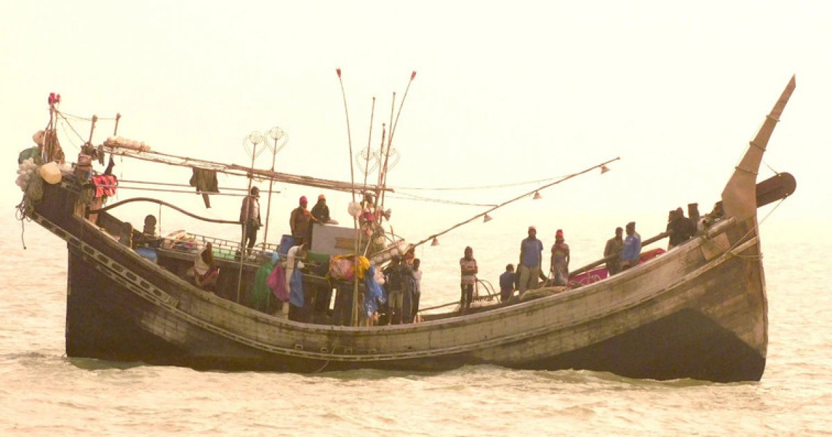 Bangladesh Navy rescues floating boat with 20 fishermen