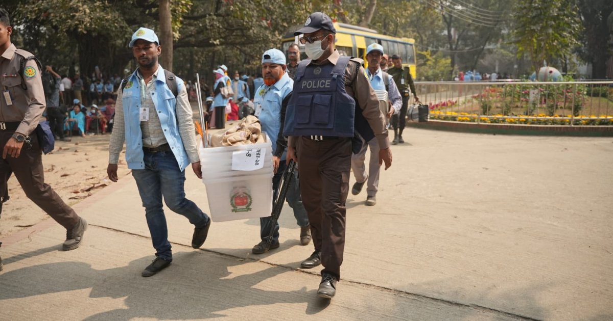 Election materials reach Dhaka polling centres under tight security
