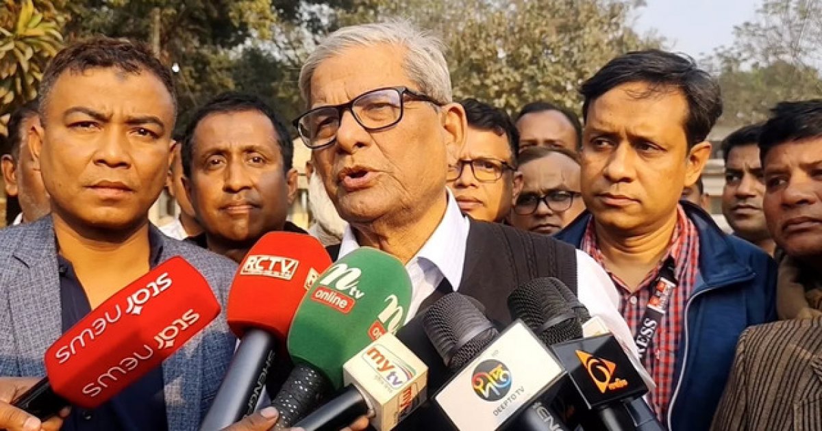 বিএনপি মহাসচিব মির্জা ফখরুলের নির্বাচনী প্রত্যাশা: 'শান্তিপূর্ণ ভোটে জনগণ পাবে নির্বাচিত সরকার'