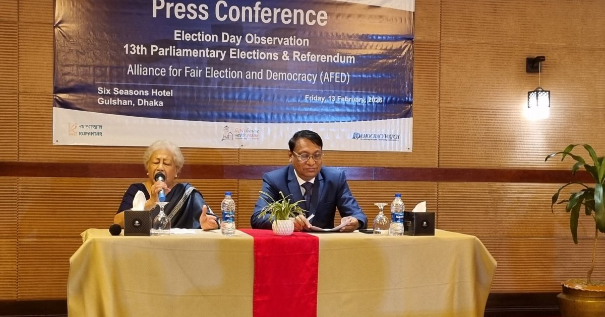 AFED: Bangladesh Election day peaceful, orderly