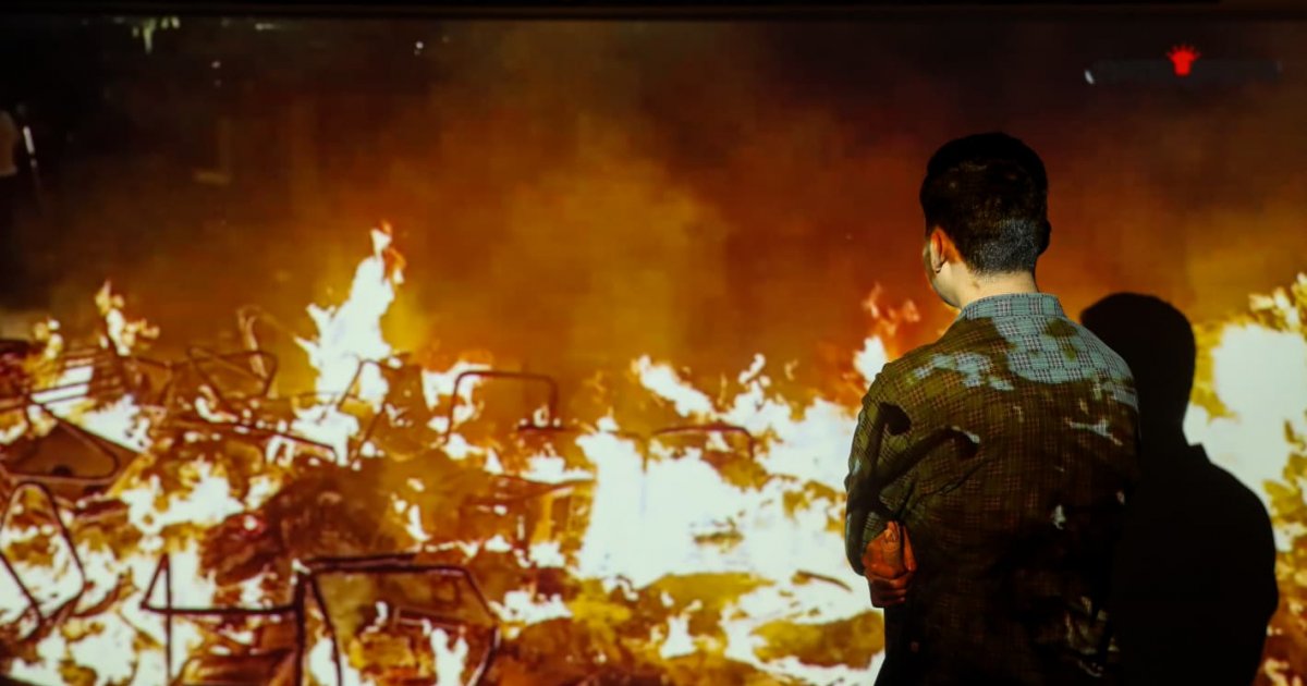 Art rises from charred walls at Prothom Alo office