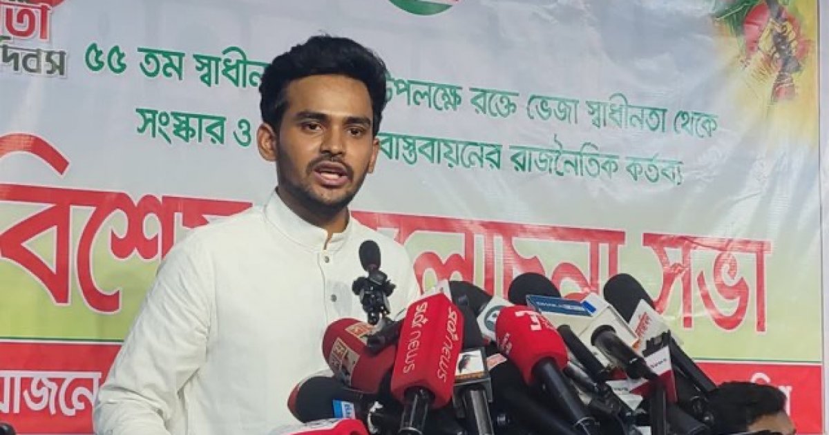 এনসিপি নেতার অভিযোগ, 'ডিপ স্টেট' ২০২৯ পর্যন্ত ক্ষমতায় রাখতে চায় সরকারকে
