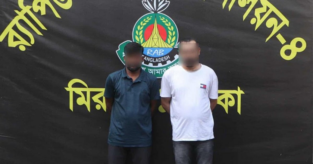 র‌্যাবের হাতে ধরা পড়লেন জুবো দল নেতা হত্যার দুই সন্দেহভাজন গুন্ডা