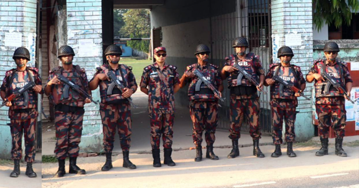 বগুড়া-৬ উপনির্বাচনে আইন-শৃঙ্খলা রক্ষায় বর্ডার গার্ড বাংলাদেশের ৮টি প্লাটুন মোতায়েন