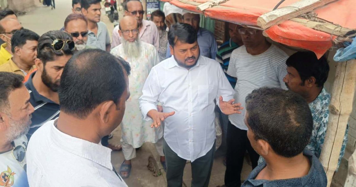বরনালী মোড় থেকে হেতেম খান বড় মসজিদ পর্যন্ত সড়ক দ্রুত শেষের নির্দেশ
