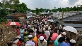 How do Rohingyas celebrate Eid in camps?
