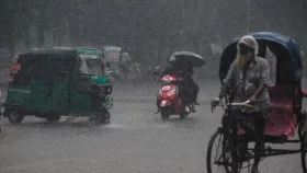 Torrential rain drenches Dhaka, bringing both relief and disruption