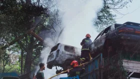 Fire at Shahbagh police scrapyard under control