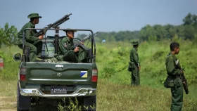 Clashes break out near Myanmar military regional command