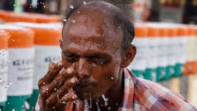 Millions suffer through heatwave on last day of India election