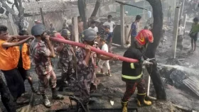 Who are the &lsquo;outsiders&rsquo; blamed for Rohingya camp fires?