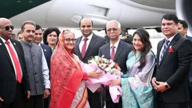 PM Hasina arrives in New Delhi on two-day state visit