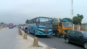 Bangabandhu Bridge faces tailback as Dhaka-bound traffic increases