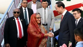 PM Hasina reaches Beijing to start 4-day official visit to China