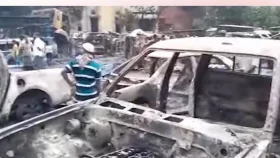 Jatrabari police station torched, 4 bodies found