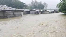 Low-lying areas inundated as heavy rain batters Cox's Bazar