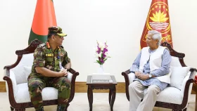 Army chief pledges full support for interim govt