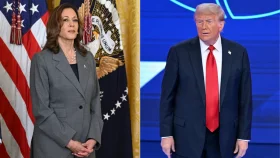 Harris, Trump await results in a high-stakes US election