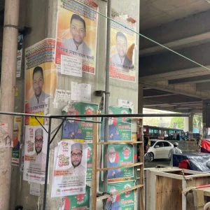 Metro stations overrun with posters, authorities turn blind eye