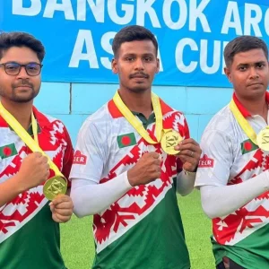 Gold-winning Bangladesh archers receive hero’s welcome