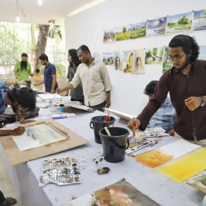 DU Fine Arts students blend folk tradition, pop culture in Pohela Boishakh preparations