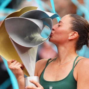 Kostyuk defeats Andreeva to claim first Madrid Open title