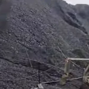 Coal stockpile at Barapukuria mine washed away in rain