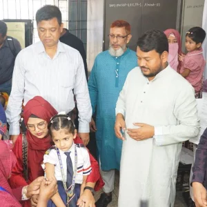 Rajshahi city exceeds measles-rubella vaccination target