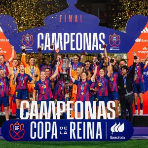 Barca women claim Spanish treble before Champions League final