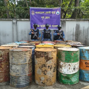 Coast Guard seizes illegally stored jet fuel, diesel and soybean oil in Chittagong