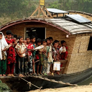 Bangladesh floating school project wins UNESCO Confucius Lit