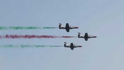 Three Bangladeshi fighter planes showing the colours of the National Flag of Bangladesh | Rajib Dhar/Dhaka Tribune