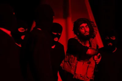 Actors re-enact Yazidi genocide by Islamic State