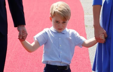 Prince George arrives at Tegel airport in Berlin, Germany, July 19, 2017rnrnREUTERS