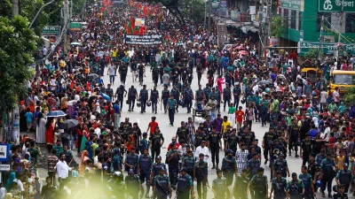 Ample security measures have been deployed to ensure a secure procession | Mehedi Hasan/Dhaka Tribune