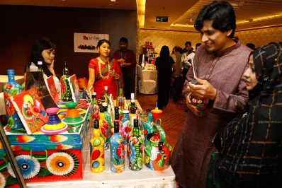 A variety of stalls were selling an equally wide variety of high quality, handcrafted goods at the Avenue T Spring into Love event | Mahmud Hossain Opu/Dhaka Tribune 