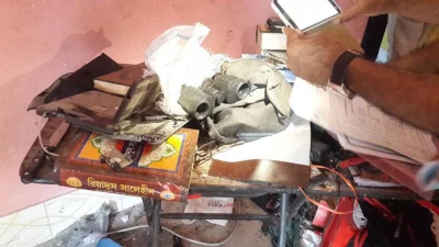 During the drive, police found two binoculars, few jihadi books and other essentials at the Narayanganj house DHAKA TRIBUNE/COLLECTED
