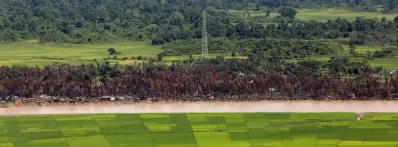 Aerial view of a burned Rohingya village near Maungdaw, north of Rakhine state, Myanmar | Reuters
