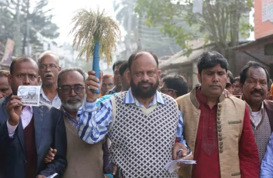 BNP candidate Kawser Zaman Babla is joined by his party and supporters on his last campaign day|| Syed Zakir Hossain/Dhaka Tribune