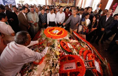 Floral wreaths throng around Suranjit  