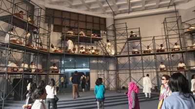 In addition to patrons of the visual arts, music lovers also found entertainment at the Dhaka Art Summit | Rajib Dhar/Dhaka Tribune