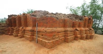 The nine facets on each side of the temple make it a unique architecture in Bangladesh DHAKA TRIBUNE/BIPUL SARKER SUNNY