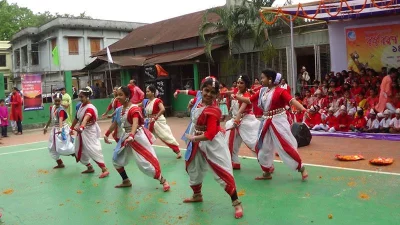 Performers on the occasion of Pohela Boishakh in Habiganj  on April 14, 2018 | Dhaka Tribune
