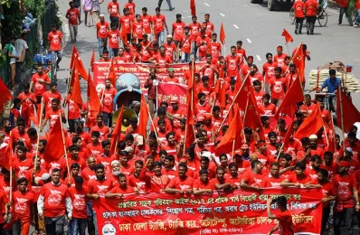 Worker groups and trade unions, political parties, different government and socio-cultural and professional organisations have chalked out elaborate programmes for observing the day. Photo: Mahmud Hossain Opu/Dhaka Tribune